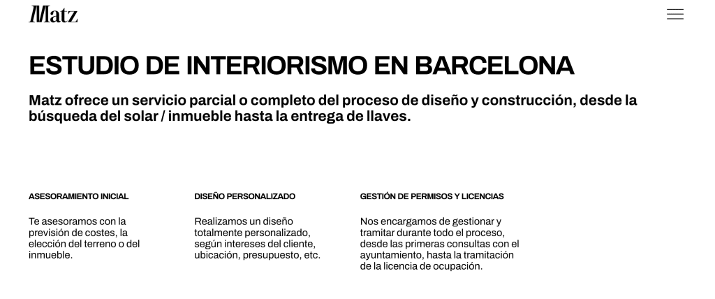 Proyecto: Matz Arquitectura