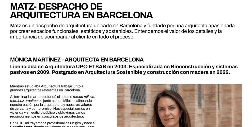 Proyecto: Matz Arquitectura